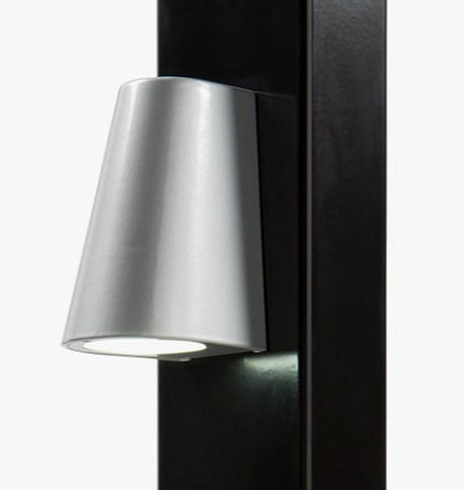 Заказать Элегантное LED-освещение Locinox (Бельгия) TRICONE для ворот, цвета zilver и 9005 (черный) в Славянске-на-Кубани