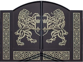 Металлические ворота «Геральдические львы» (плазменная резка)  с доставкой в #REGION_NAME#!